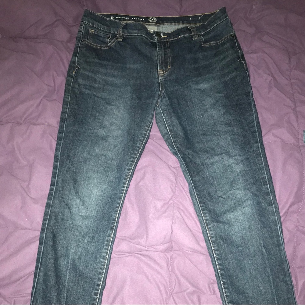 Dark blue skinny jeans